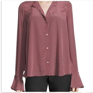 Robert Rodriguez Star Print Open Back Silk Shirt